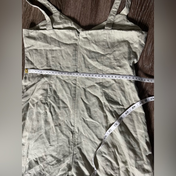 Club Monaco size 2 green wide leg jumpsuit - Picture 9 of 12